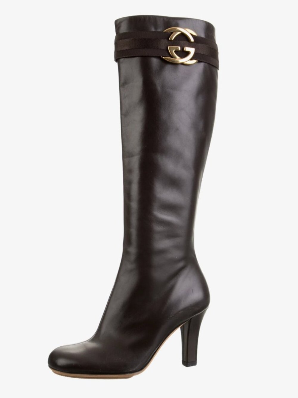 Gucci Leather Knee-High Boots